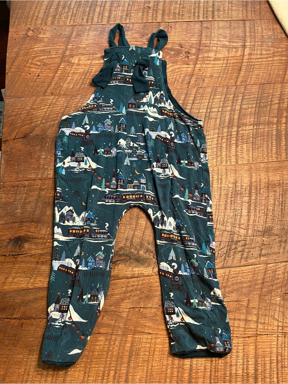 Little Sleepies Winter Village Kids Overalls